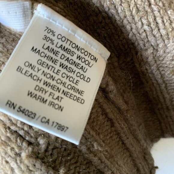 Old Navy sweater women short sleeve brown cotton wool Size Xxl 16 - Picture 3 of 4